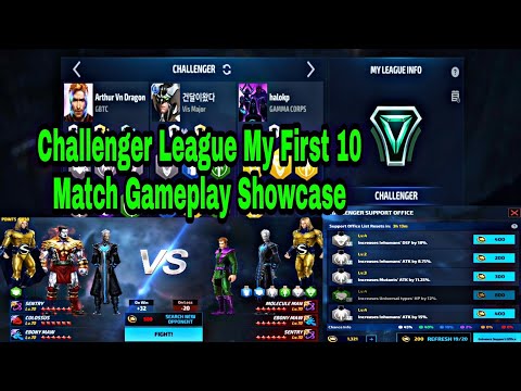 Challenger League My First 10 Match Gameplay Showcase - Marvel Future Fight