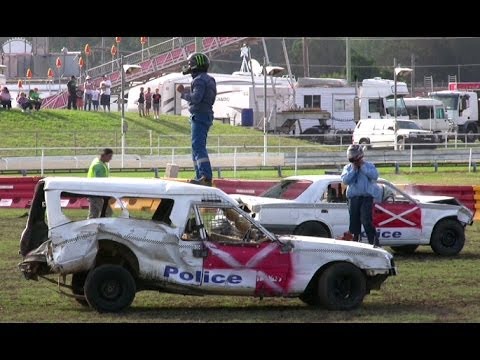 Police Car Demolition Derby - Cessnock 2014