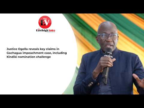Judge Eric Ogolla highlights key issues in Gachagua impeachment case