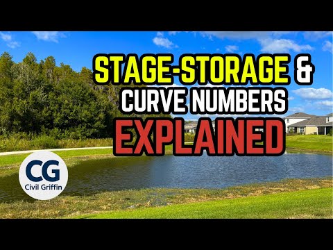How to Calculate Stage-Storage and CN Values (Step-by-Step Pond Design)