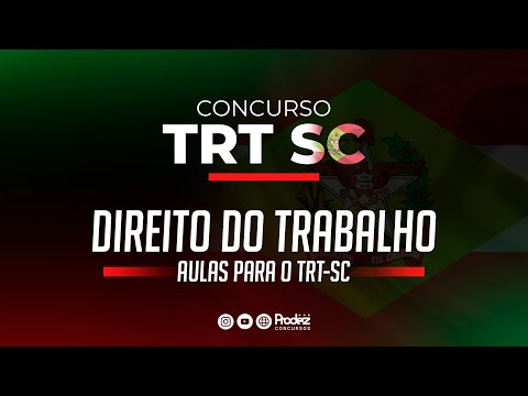 Intensivão de Pós-edital TRT-SC - Direito do Trabalho