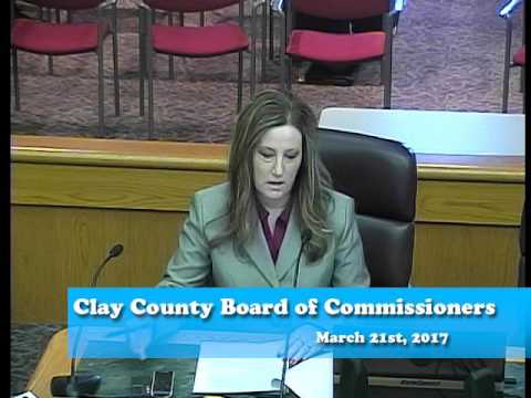 B170321A -03/21/17 - Clay County MN Board of Commissioners