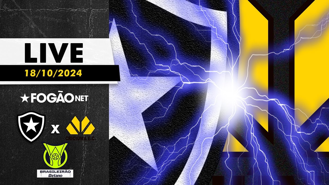 LIVE | Pré-jogo de Botafogo x Criciúma pela 30ª rodada do Campeonato Brasileiro