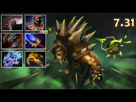 Bristleback Safelane Carry, Physical Build | Dota 2 7.31 New Meta Highlights