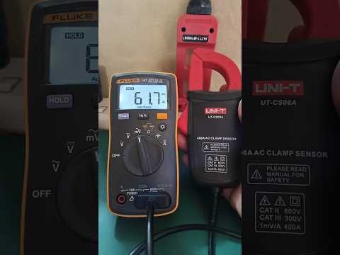 Fluke 107 Digital Multimeter & UNI-T CS06A AC Clamp Accessory Functional Test #clampmeter #Fluke