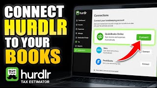 How to connect Hurdlr tax estimator to your bookkeeping records - Easy Tutorial