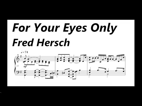 For Your Eyes Only - Fred Hersch (sheet music)