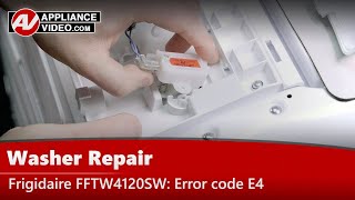 Frigidaire Washer Repair - Out of Balance, Error Code E4 - Impact Switch