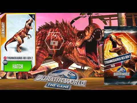 T.REX GEN 2 PACK UNLOCK T.REX GEN 2 | JURASSIC WORLD THE GAME