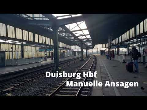 Duisburg Hbf - Manuelle Bahnsteigansagen