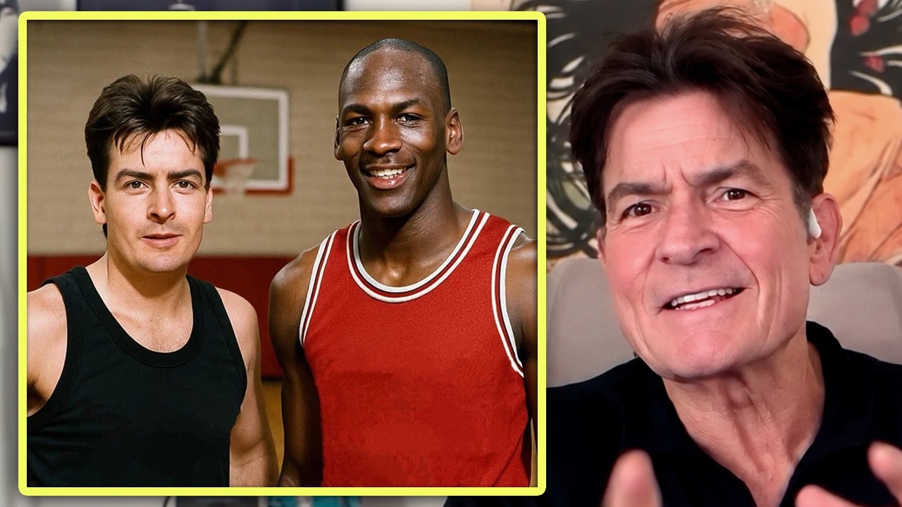 El día que Charlie Sheen derrotó a MICHAEL JORDAN jugando a basket - Él mismo relata la historia