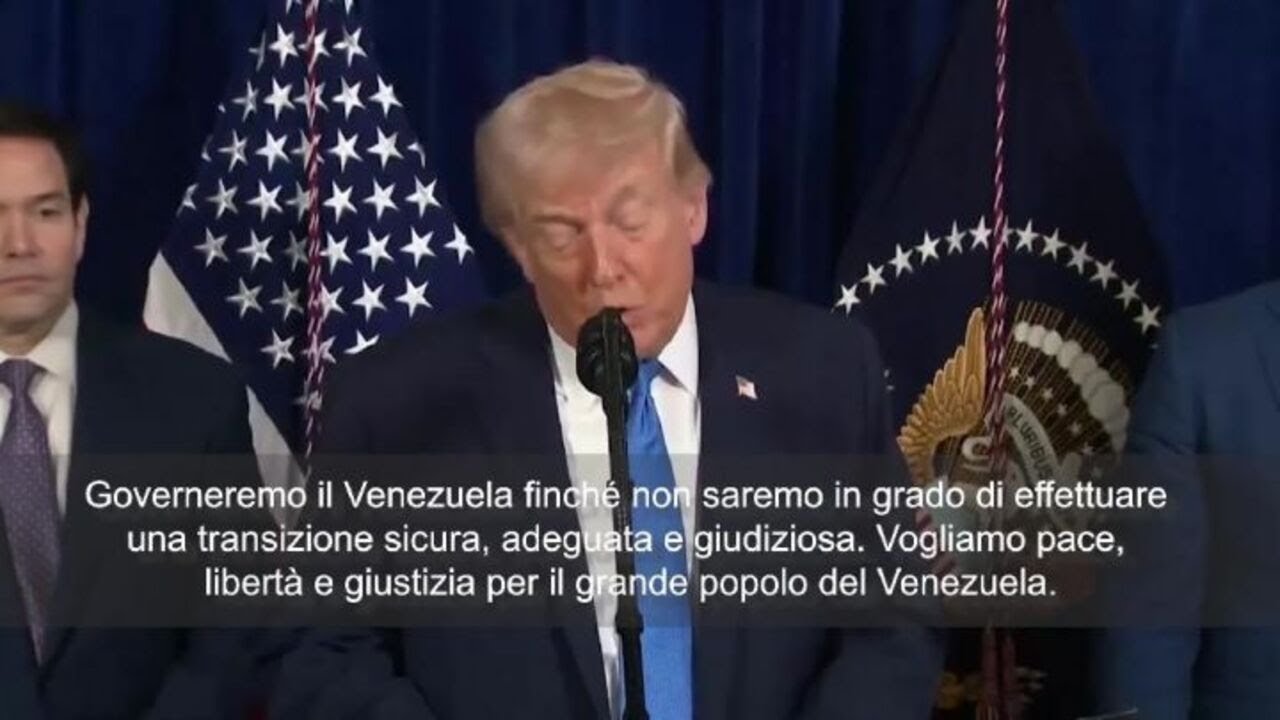 Trump: Governeremo Venezuela fino ad una transizione giusta. Vogliamo pace