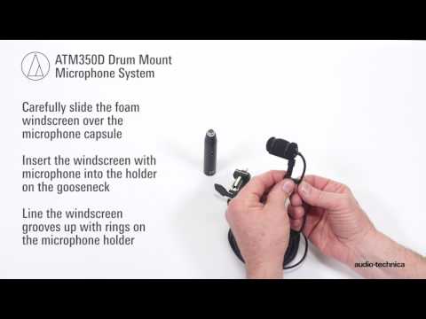 Slide 4 - Audio-Technica ATM350D Card Cond Inst Mic w Drum Mount Sys (video)