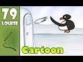 Pingu Throwing Snowballs At Igloo Door