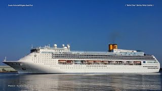 Costa Victoria（コスタ・ビクトリア）接岸•離岸@新潟東港：2016年5月22日