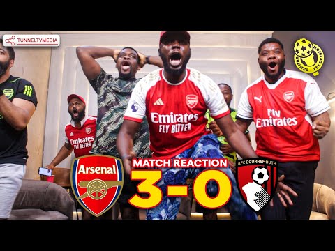 Arsenal 3-0 Bournemouth | Full Fan Reactions | Saka Trossard Rice