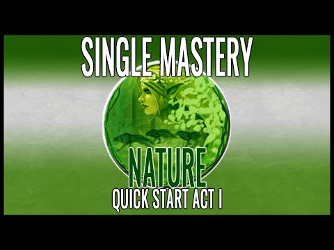 Titan Quest Nature Single Mastery - Act 1 Quickstart
