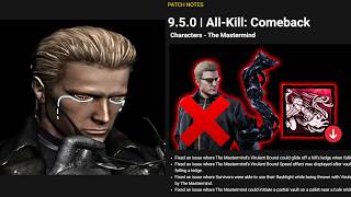 BHVR Officially Killed Wesker Patch 9.5.0 - Dead By Daylight