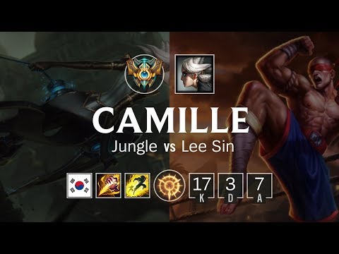 Camille Jungle vs Lee Sin - KR Challenger Patch 8.22