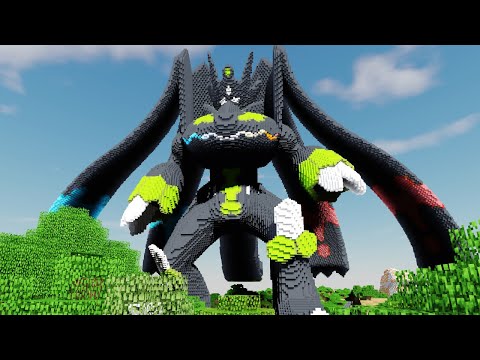 Minecraft Zygarde Complete Forme Build Schematic - Pokemon