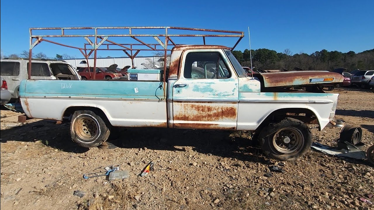 1967 Ford F100 Old Work Truck Junkyard Find 