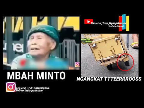 Mbah Minto Nyupir truk,oleng parah!!😱😱(versi miniatur truk oleng)