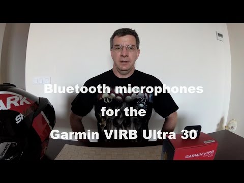 Bluetooth microphone demonstration with the Garmin Virb Ultra 30 - T-COM and Plantronics - REVIEW001