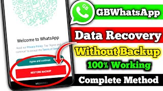 How To Backup GBWhatsApp Messages After Reset In 2023 | GBWhatsApp Data Recovery Without Backup