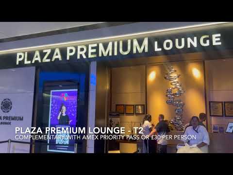Plaza Premium Lounge no Terminal 2 de Heathrow - (Amex Platinum Perks 2023)