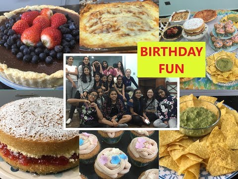 BIRTHDAY VLOG | Victoria Sponge Cake, Chocolate Tart, Vanilla Cupcakes, Enchilada