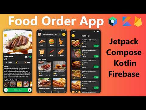 ✅ Food App android studio tutorial - how to make food ordering app?  🔥