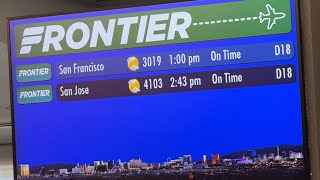Las Vegas to San Francisco Frontier Airlines F9 3019 Airbus 320 Neo flight report