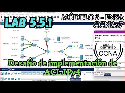 5.5.1 Packet tracer - Desafio de implementacion de ACL IPv4 (Resolucion)