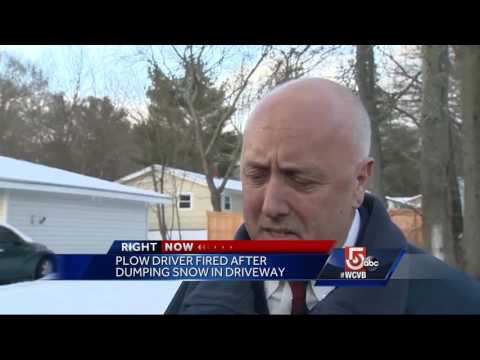 Plow driver fired after rude behavior caught on camera