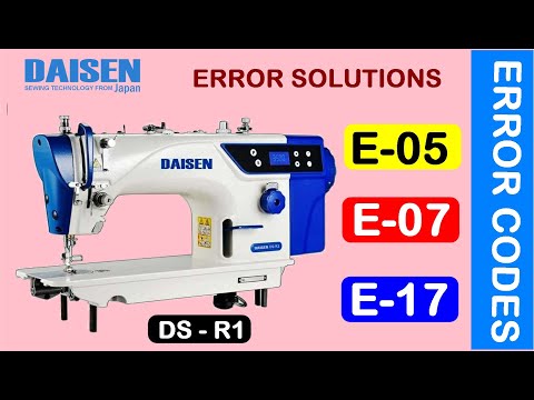 DS -R1 , E05 E07 E17 Error,Daisen Japan Technology Industrial High Speed Direct Drive Sewing Machine