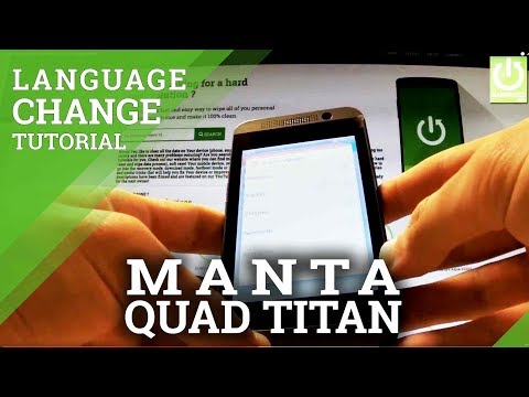 Change Language MANTA MSP5008 Quad Titan - Language Settings