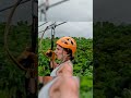 Zip lining through El Yunque