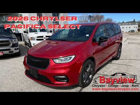 2026 Chrysler Pacifica Select AWD in Red for sale at Bayview Chrysler Dodge Jeep Ram in Sarnia, ON