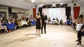 El Chino Perico y Paola Tacchetti en la Milonga del Club Arquitectura. Mas Ronda final