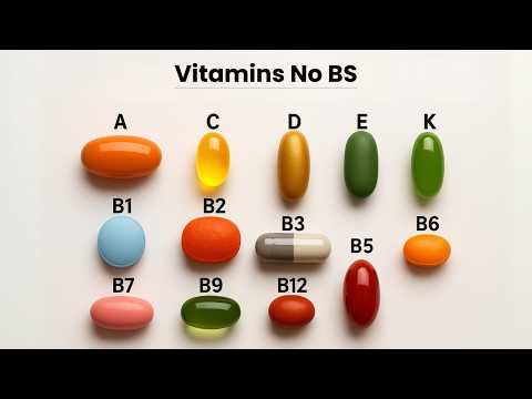 Every Vitamin Explained in 5 Minutes (No BS)