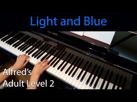Blue and Light Piano Performance Video