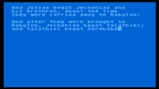 The New Testament of the Holy Bible for the Atari 8-bit family