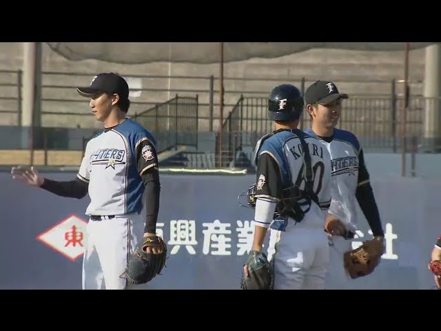 【ファーム】ファイターズ・浦野が満塁のピンチをしのぎ1点差勝利‼ 2018/3/22 F-G(ファーム)