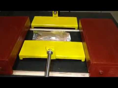 Chocolate bar wrapping machine