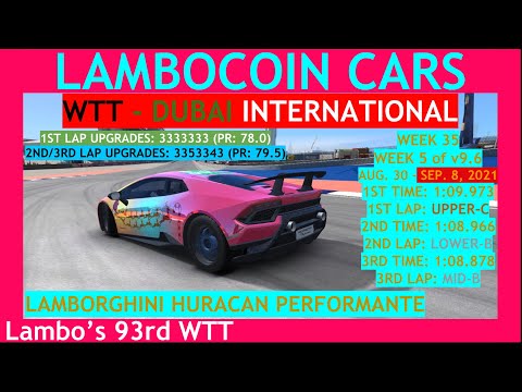 WTT 8/30/21 - Lamborghini Huracan Performante at Dubai International