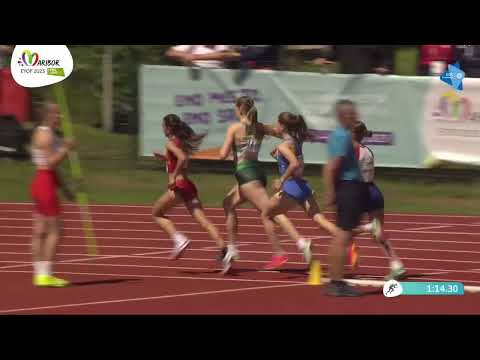 EYOF 2023 Maribor - U18F 800m Q H2 (ITA: Lorenza De Noni)