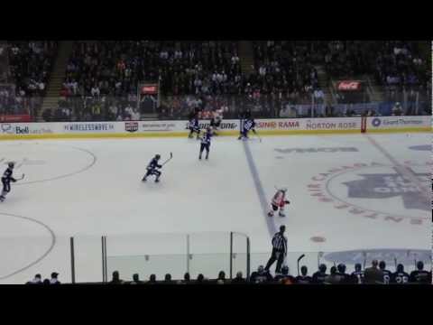 James Reimer big save on Matt Read (2/11/13)