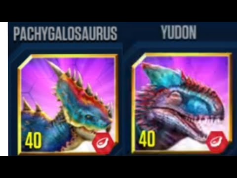 PACHYGALOSAURUS VS YUDON MAXED !! in Jurassic World - The Game
