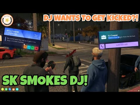 SK Smokes DJ For Almost Leaking About The Brokers | MANOR NOPIXEL 4.0 GTA RP