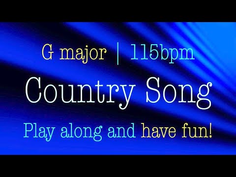Country Song in G major, country backing track for Guitar, 115bpm. Play along and enjoy!